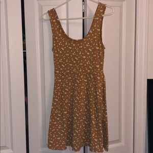 Forever 21 Yellow Flowered Dress